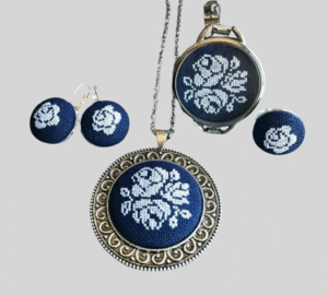 Cross stitch Jewlery set