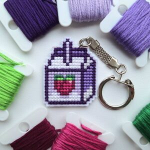 Cross-Stitch Keychain
